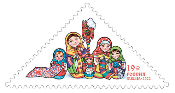 Russia 2022 Applied art of Russia Matryoshka Stamp MNH