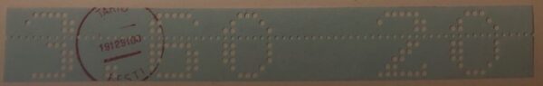 Estonia Estland 1991 Tartu local definitives bright blue paper value 3.60 final place on a roll 20 Michel # 1b mint FV