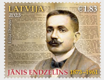 Latvia Lettland 2023 Latvian Linguist Janis Endzelins stamp mint
