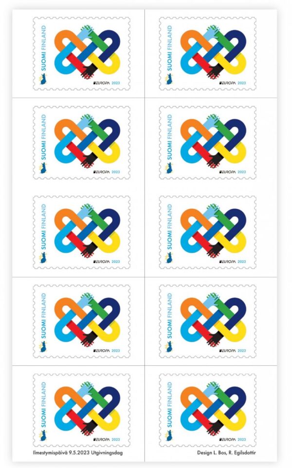 Finland 2023 Posti Europa CEPT Peace to Ukraine sheetlet mint
