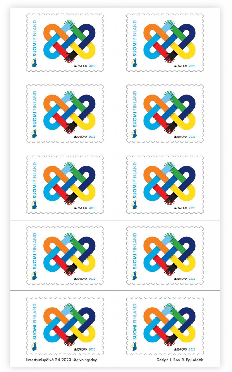 Finland 2023 Posti Europa CEPT Peace to Ukraine sheetlet mint - Image 1