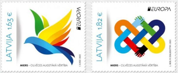 Latvia Lettland 2023 Europa CEPT Peace set of 2 stamps mint