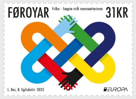 Faroe Islands Denmark 2023 Europa CEPT Peace stamp mint