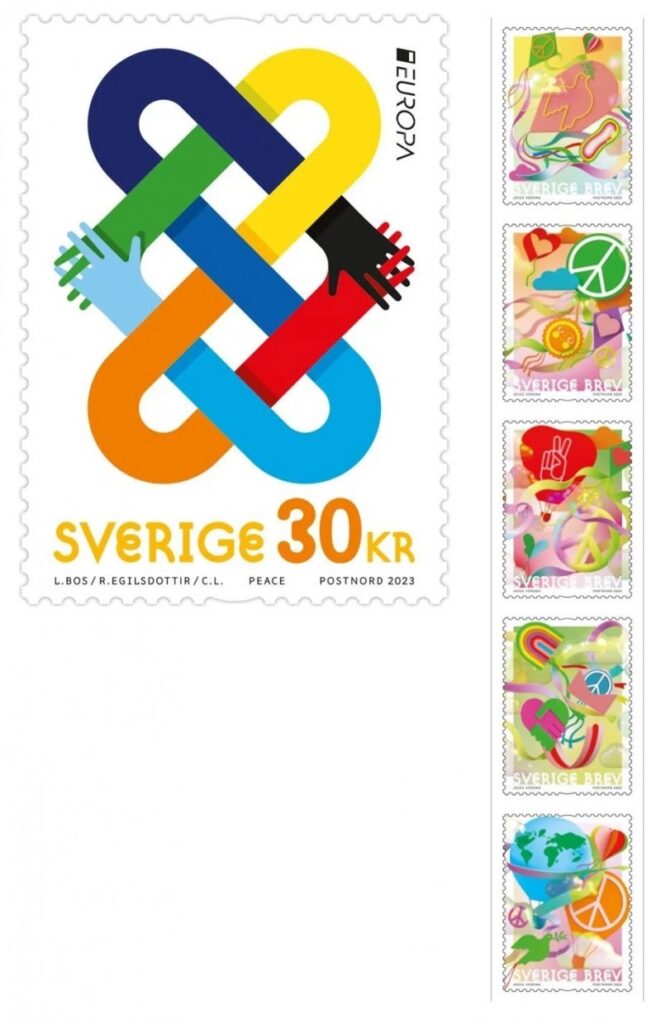 Sweden Schweden Suède 2023 Europa CEPT Peace full set of 6 stamps MNH